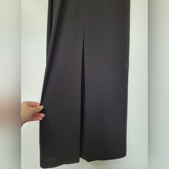 NWT Jessica Howard Evenings Black Formal Sleeveless Maxi Slit Dress Size 4 - Picture 8 of 8